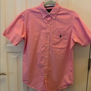 US Polo Assn Men’s Small Pink Short Sleeve Shirt